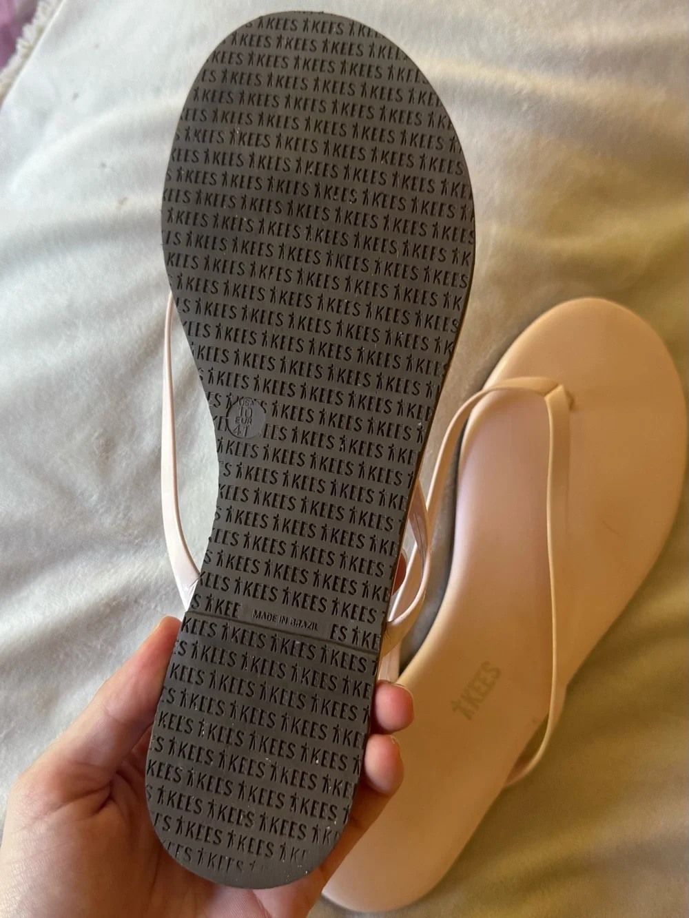 TKEES light pink flip flops/sandals